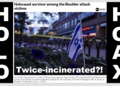Genocide-Supporting Holocaust Survivor Re-Incinerated in Boulder Attack