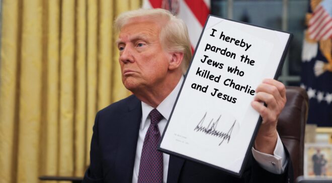Trump Pardons Jews Who Killed Kirk, Christ