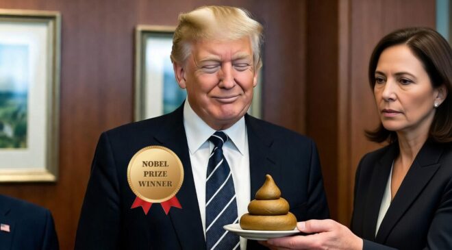 Machado Gives Trump Her Nobel Piece-of-Sh*t Prize