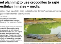 Israel Training Crocodiles to Rape Inmates. Ben-Gvir Injured in “Accident.”