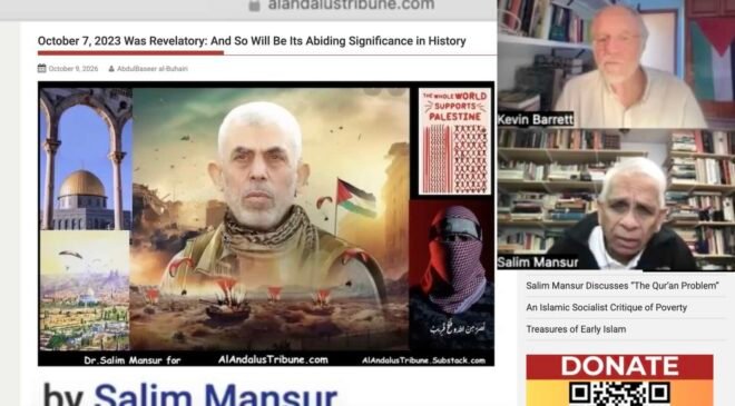 October 7, 2023 Was Revelatory: And So Will Be Its Abiding Significance in History. -Salim Mansur